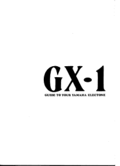Yamaha GX-1 Owner's Manual (image)