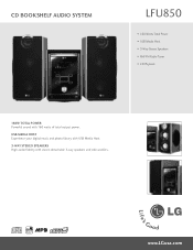 LG LF-U850 Specification (English)
