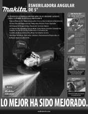 Makita GA5020 Flyer (Spanish)