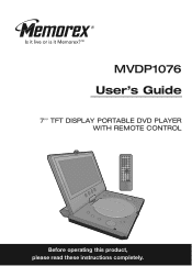 Memorex MVDP1076 User Manual