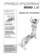 ProForm 500 Le Elliptical Canadian French Manual