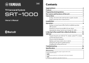 Yamaha SRT-1000 Owners Manual