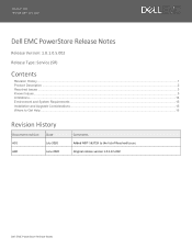 Dell PowerStore 1000T EMC PowerStore Release Notes for PowerStore OS Version 1.0.1.0.5.002