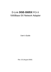 D-Link DGE-550SX User Guide
