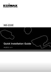 Edimax ND-233E Quick Install Guide