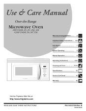 Frigidaire FMV156DS Use and Care Manual