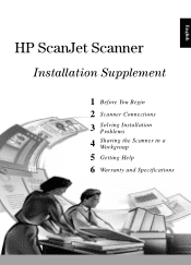 HP 6300C HP Scanjet 6300C Scanner - (English) Installation Supplement