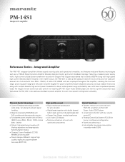 Marantz PM-14S1 PM-14S1 Specification Sheet