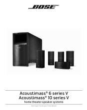 Bose Acoustimass 6 Series V Owner's guide