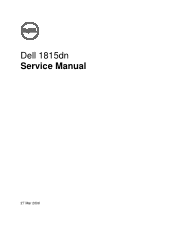 Dell 1815dn Multifunction Mono Laser Printer Service Manual