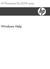 HP Photosmart Plus Printer - B209 User Guide