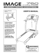 Image Fitness 760 Treadmill English Manual