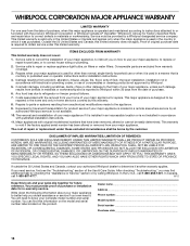 Maytag UXL5430BSS Warranty Information