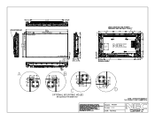 NEC X463UN Mechanical Drawing