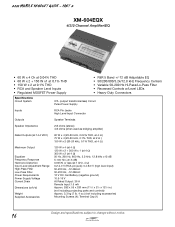 Sony XM-604EQX Marketing Specifications & Dimensions