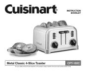Cuisinart CPT-180W Instruction Manual