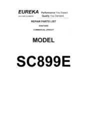 Electrolux SC899F Parts List