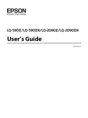 Epson LQ-590II Users Guide
