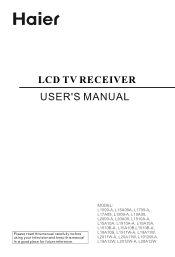Haier L20AG-A8 User Manual