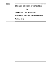 IBM DARA-206000 Hard Drive Specifications