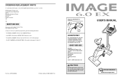 Image Fitness 6.0 Ex Instruction Manual