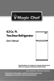 Magic Chef HMDR450SE User Manual