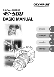 Olympus E-500 EVOLT E-500 Basic Manual (English, Español, Français, Deutsch)