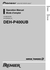 Pioneer DEH-P400UB Owner's Manual