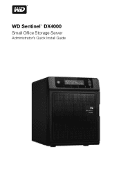Western Digital Sentinel DX4000 Quick Install Guide