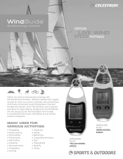 Celestron WindGuide Plus Anemometer Yellow WindGuide Info Sheet