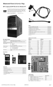 HP Dx2450 HP Compaq dx2450 Microtower Business PC: Illustrated Parts & Service Map