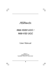 ASRock N68-VGS3 UCC User Manual