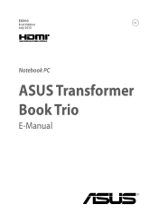 Asus Transformer Book Trio TX201LA User's Manual for English Edition
