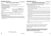 NEC DTR-1-1 Owners Manual