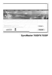 Samsung 753DF User Manual (user Manual) (Korean)