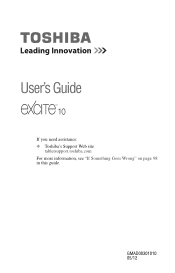 Toshiba Excite AT305-SP0302L User Guide