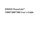 Epson ELP-7300 User Manual