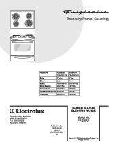 Frigidaire FES355EB Parts Catalog