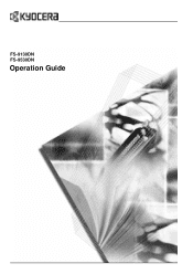 Kyocera 9130DN Operation Guide