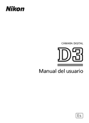 Nikon D3body D3 User's Manual