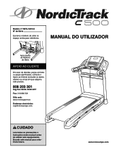 NordicTrack C500 Treadmill Portuguese Manual