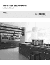 Bosch DHG6015NUC Installation Instructions