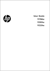 HP V203hz User Guide