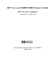 HP Visualize c3000 hp Visualize b1000 and c3000 workstations owner's guide (a4985-90013)