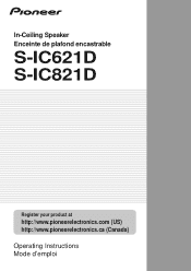 Pioneer S-IC621D Owner's Manual