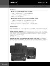 Sony HT-7000DH Marketing Specifications