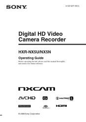 Sony HXRNX5U User Manual