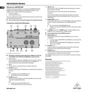 Behringer MICROMON MA400 Manual