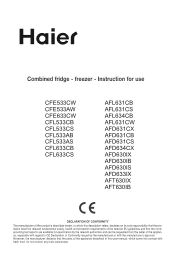 Haier CFL633CS User Manual