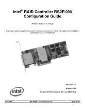Intel RS2PI008 Configuration Guide